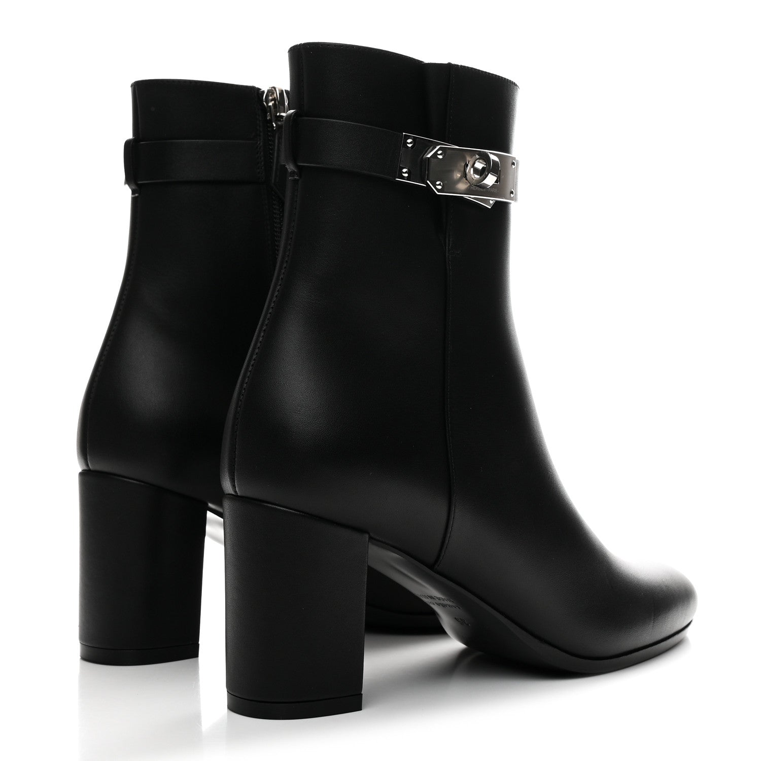 HERMES SAINT GERMAIN ANKLE BOOT CALFSKIN BLACK SHW