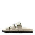 HERMES CHYPRE SANDALS CALFSKIN BEIGE ESQUISSE