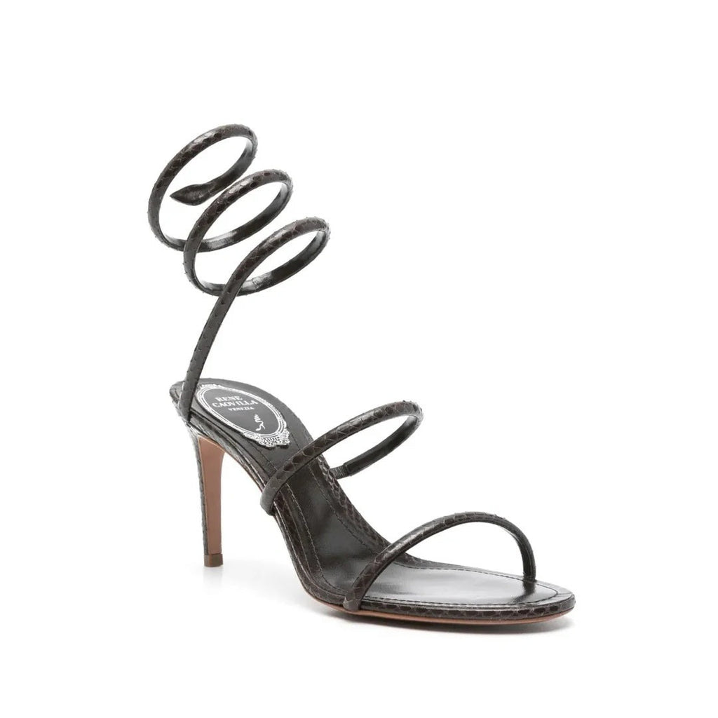 René Caovilla Eva Lilac Mule 80 - Black