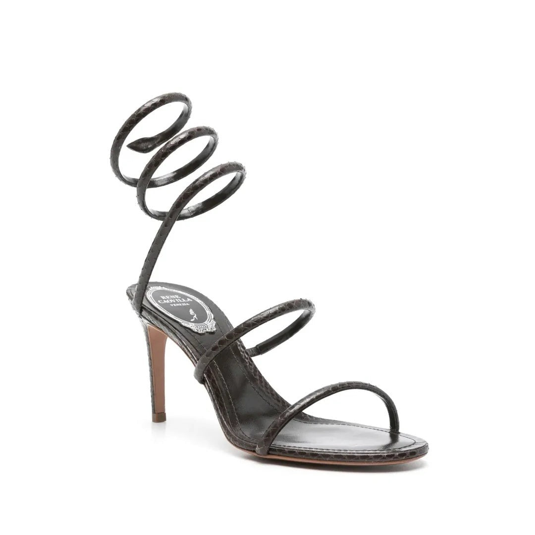 René Caovilla Eva Lilac Mule 80 - Black
