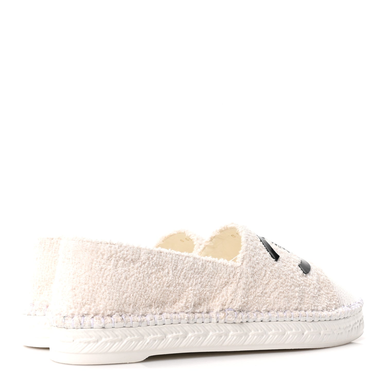 CHANEL TWEED ESPADRILLES WHITE