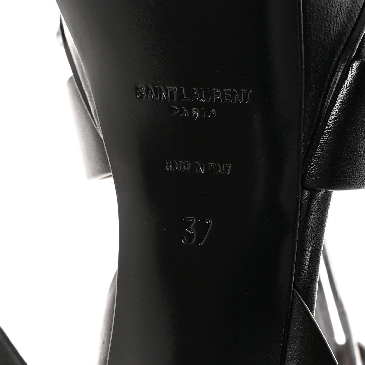 SAINT LAURENT TRIBUTE PLATFORM SANDALS CALFSKIN BROWN