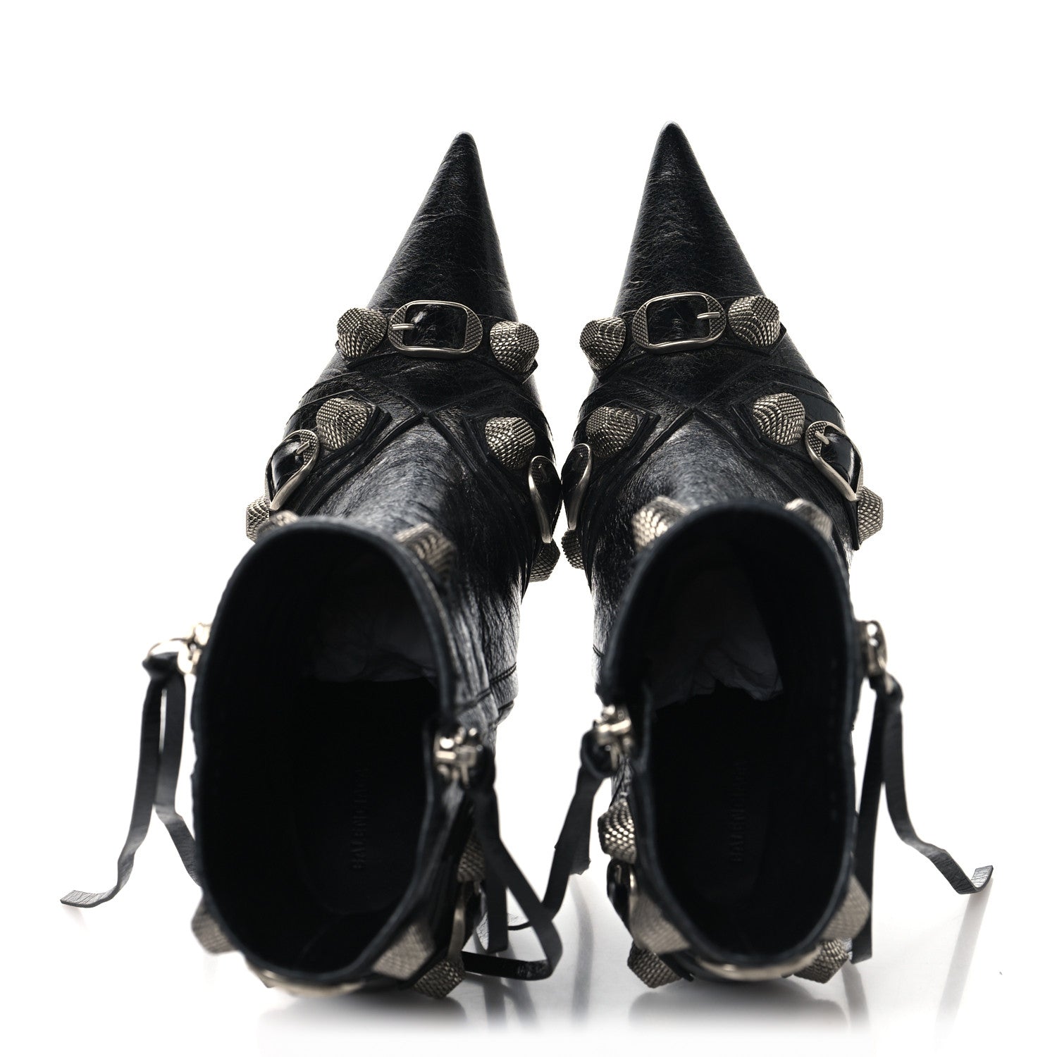 BALENCIAGA CAGOLE ARENA ANKLE BOOTS BLACK