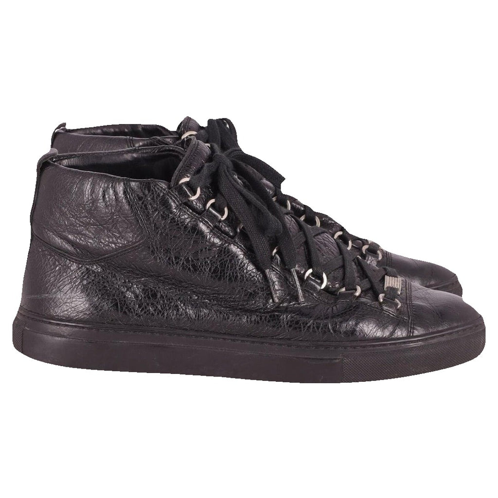 Balenciaga Arena Opaque High Top Sneakers - Black