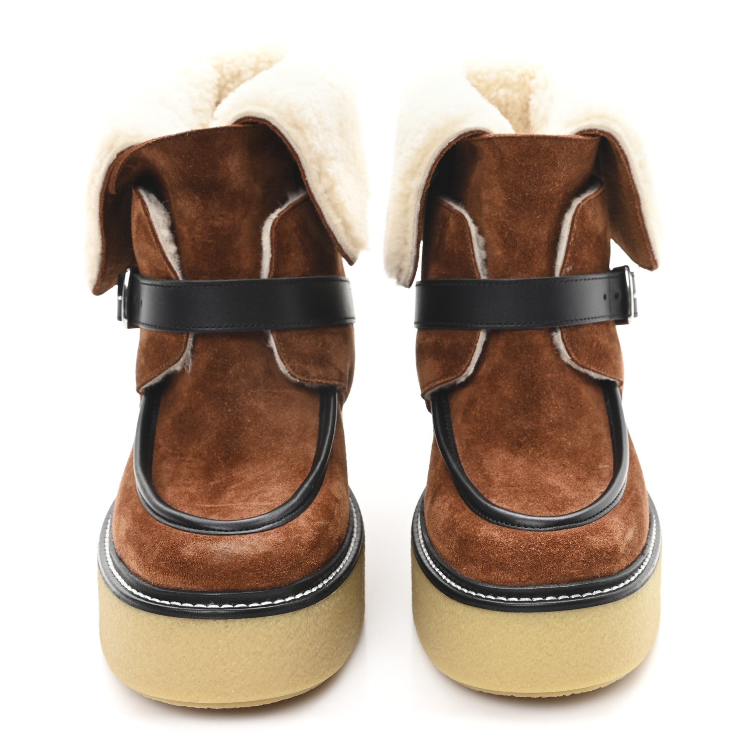 CELINE SUEDE ANKLE BOOTS BROWN