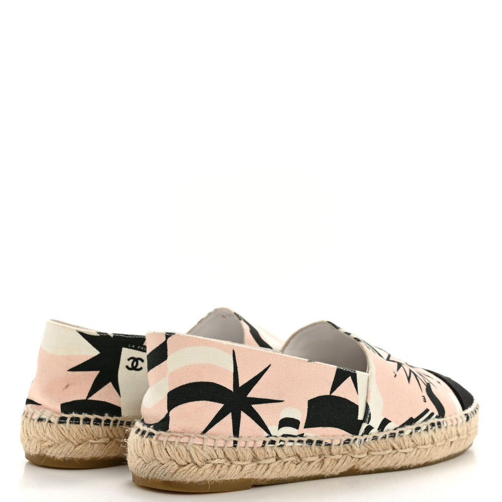 CHANEL ESPADRILLES WHITE / BLACK