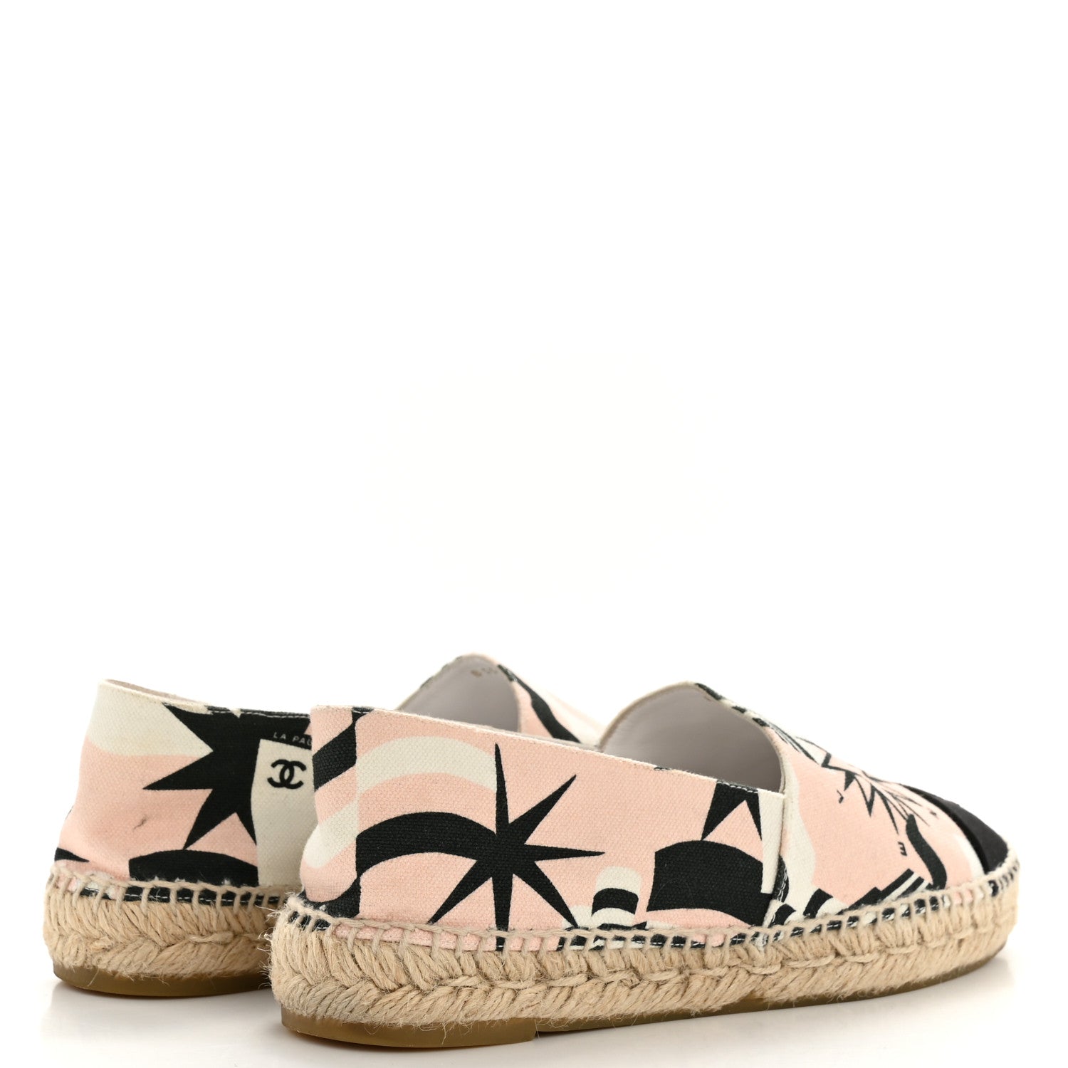 CHANEL ESPADRILLES WHITE / BLACK