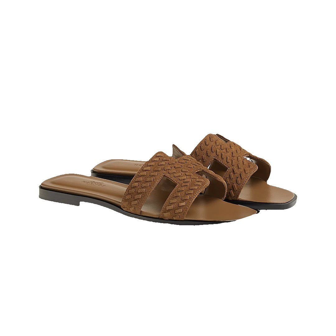 HERMÈS ORAN SANDAL BROWN
