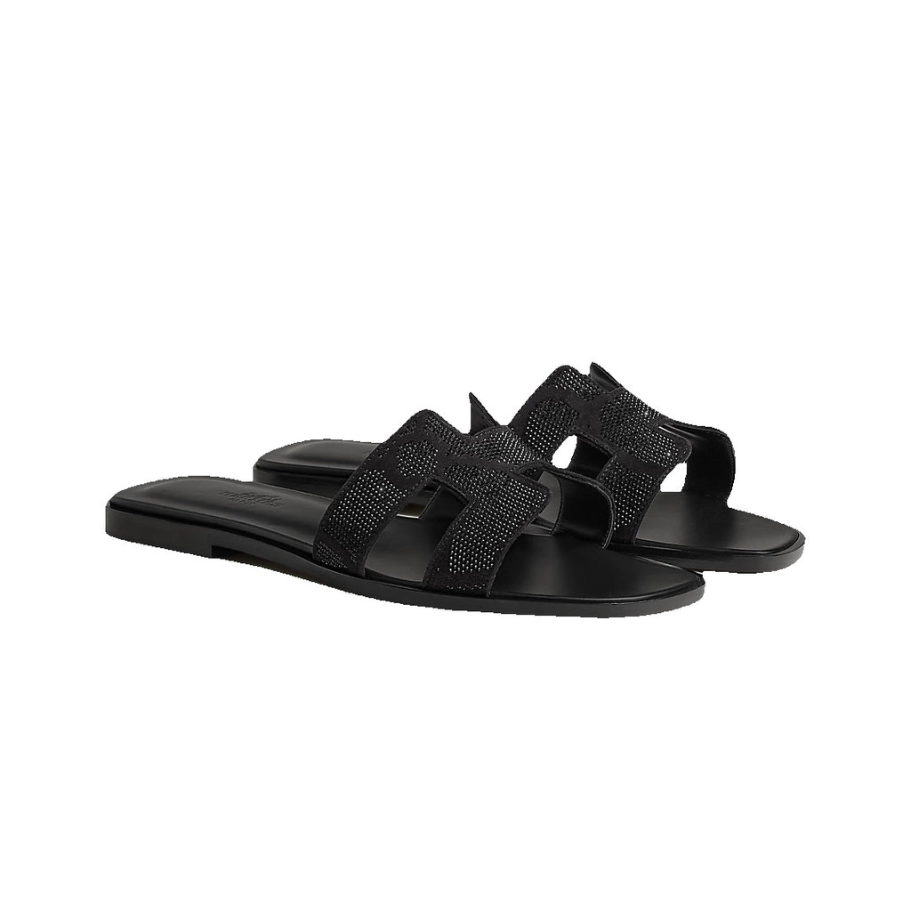 HERMÈS ORAN SANDAL BLACK