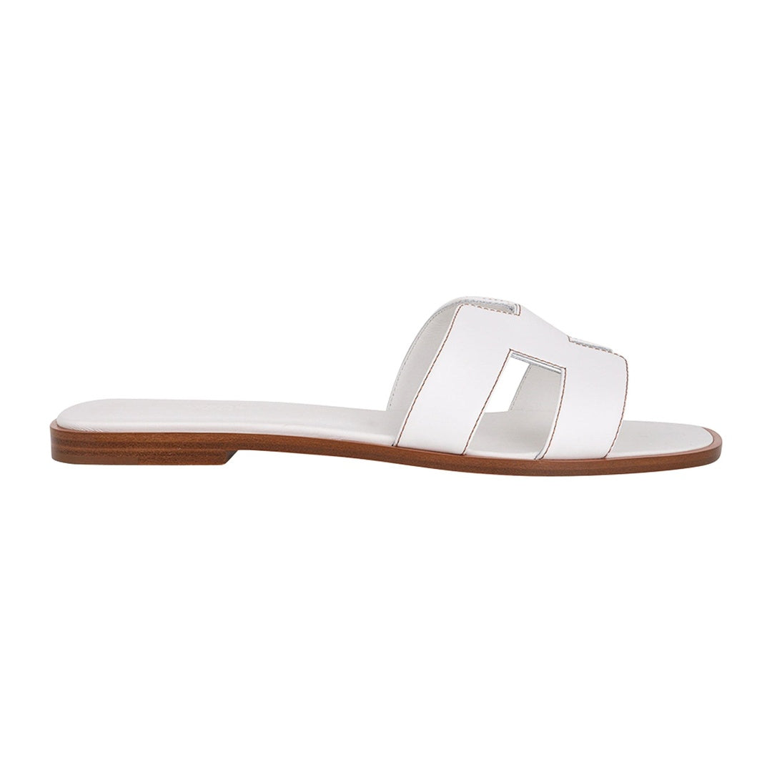 Hermès Oran Sandal White