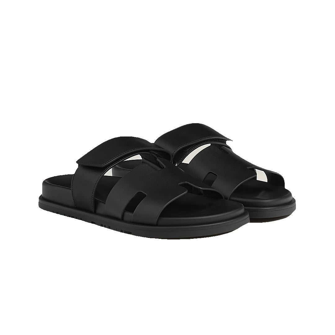 HERMÈS CHYPRE SANDAL BLACK