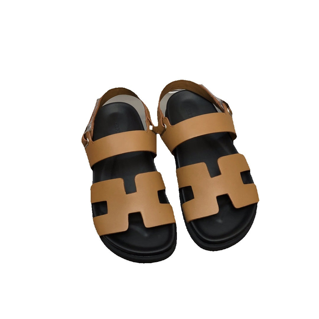 HERMÈS CHYPRE SANDAL BROWN