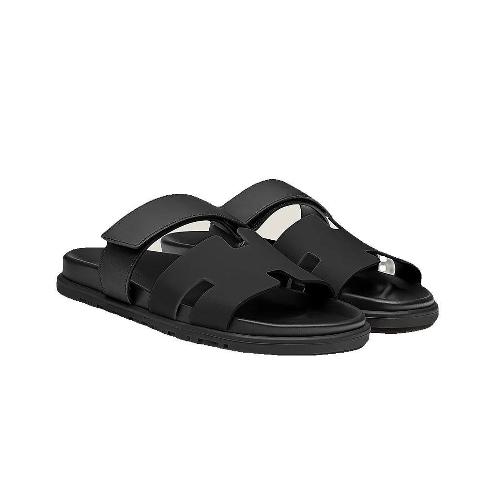 HERMÈS MYKONOS SANDAL BLACK