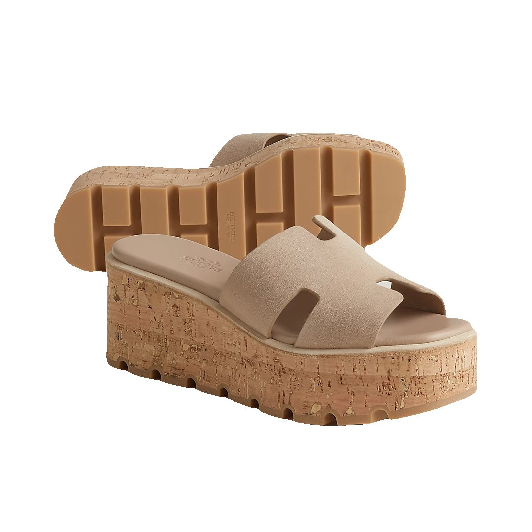 HERMÈS EZE SANDAL BEIGE NATURAL