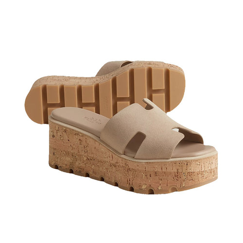 HERMÈS EZE SANDAL BEIGE NATURAL