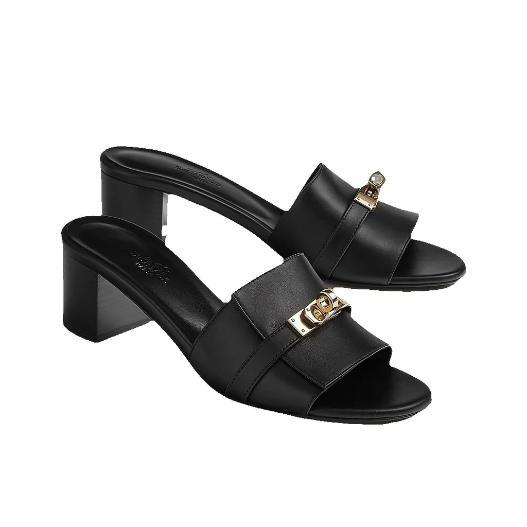 HERMÈS MIRAMAR SANDAL BLACK