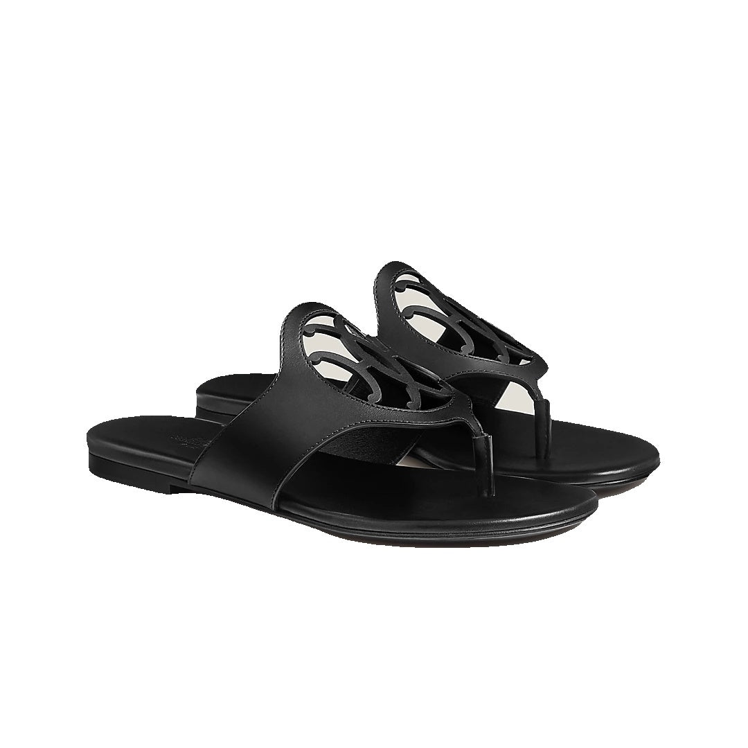 HERMÈS MAGE SANDAL BLACK