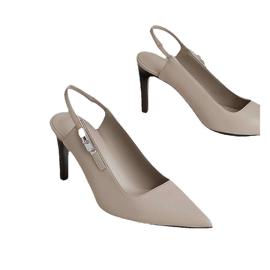 HERMÈS LOVER PUMP BEIGE NATURAL