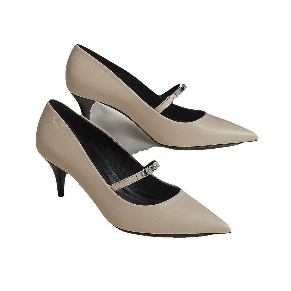 HERMÈS MAJESTE PUMP BEIGE NATURAL