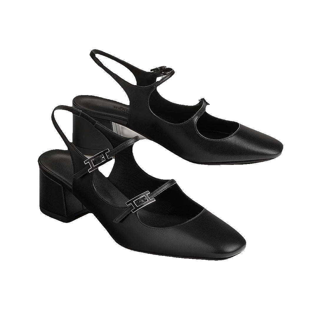 HERMÈS JACKIE PUMP BLACK