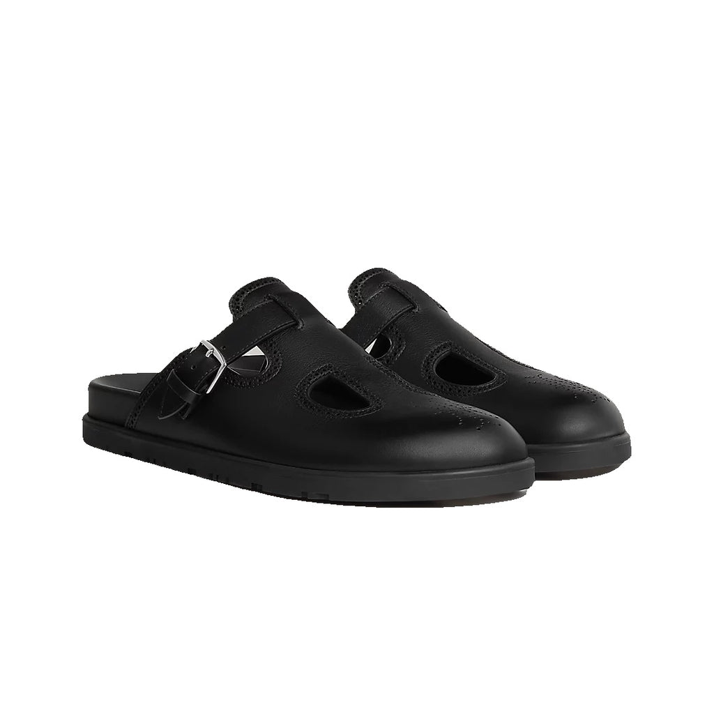 Hermès Monk Mule Black