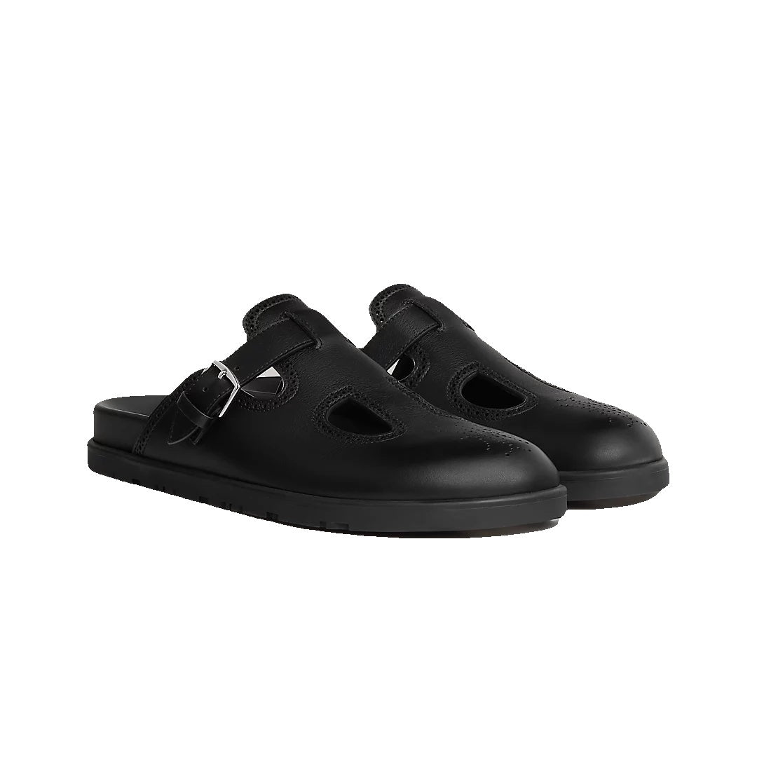 Hermès Monk Mule Black