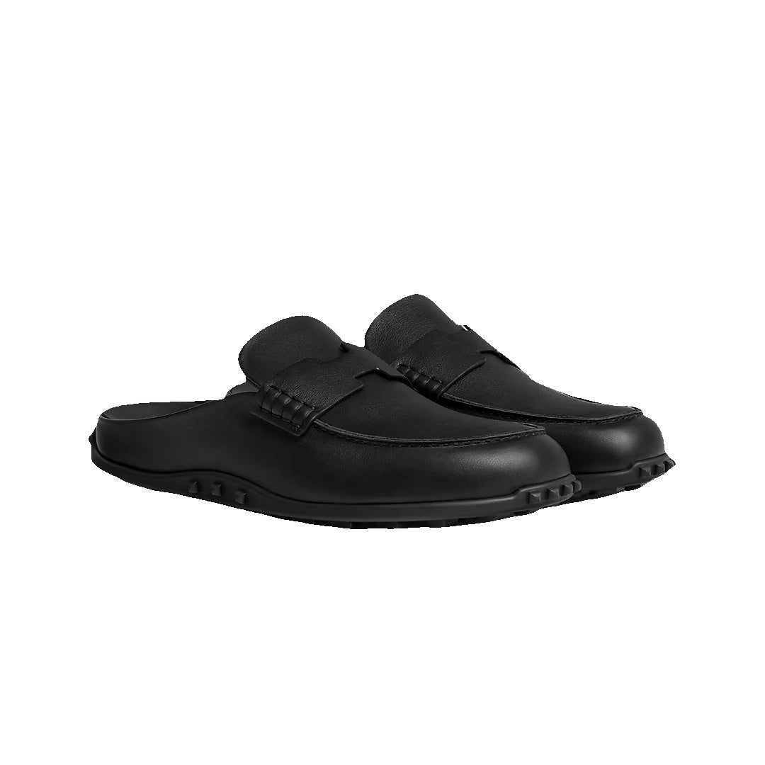 Hermès Monk Mule Black