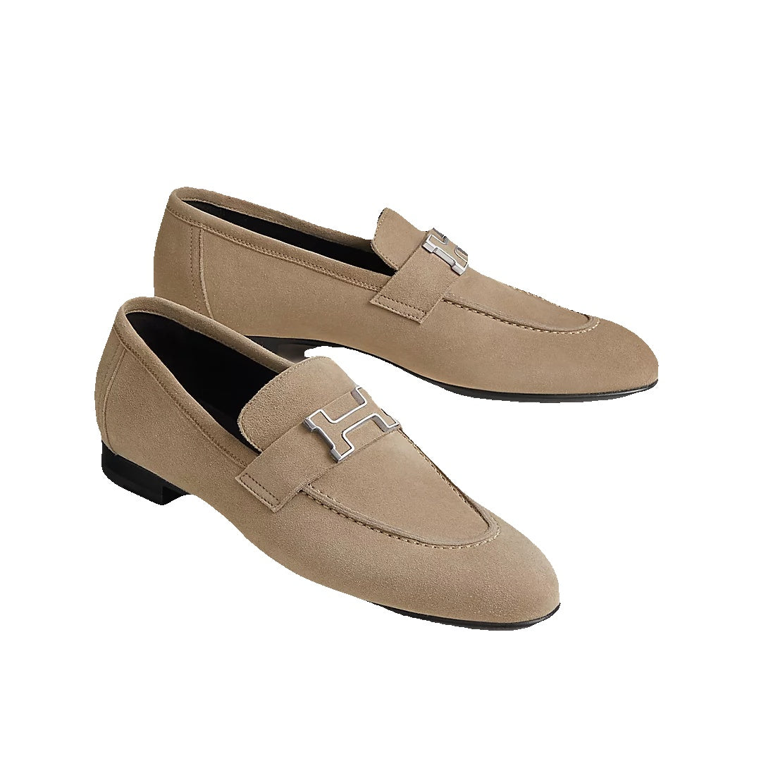 HERMÈS LAZY LOAFER BEIGE NATURAL