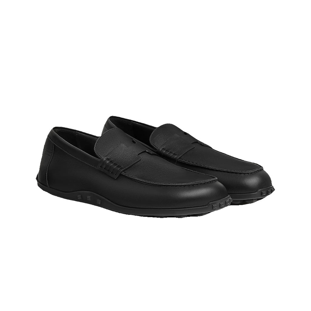 HERMÈS LAZY LOAFER BLACK