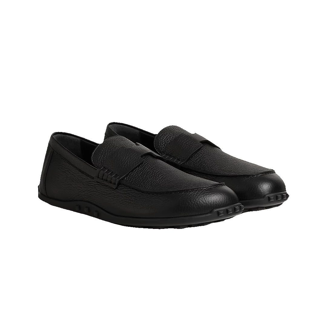 HERMÈS LAZY LOAFER BLACK