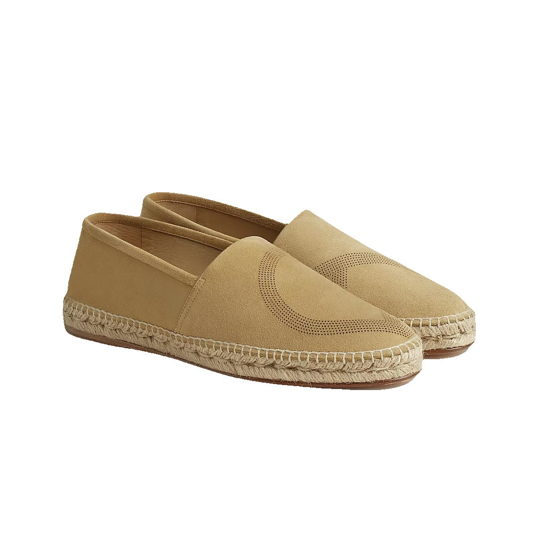 HERMÈS MENORCA ESPADRILLE BEIGE NATURAL