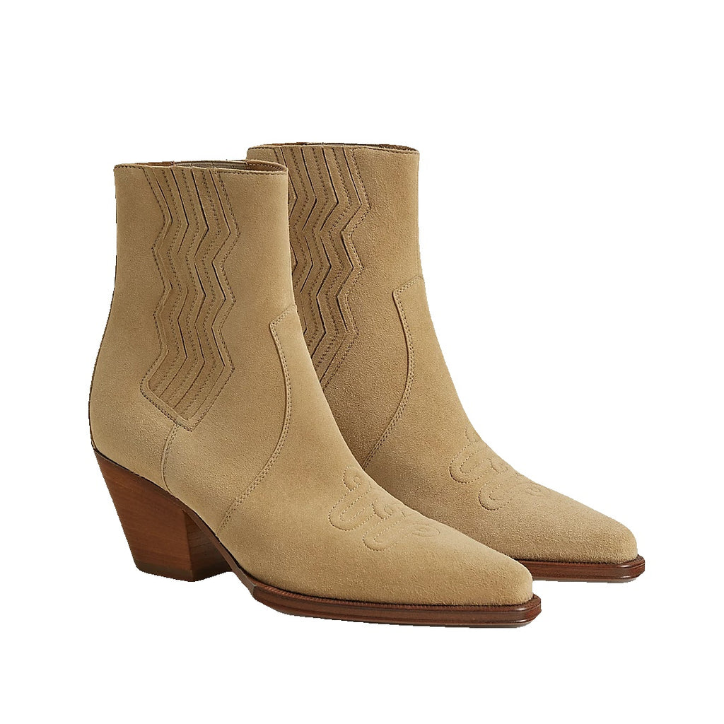 HERMÈS VEGAS ANKLE BOOT BEIGE NATURAL