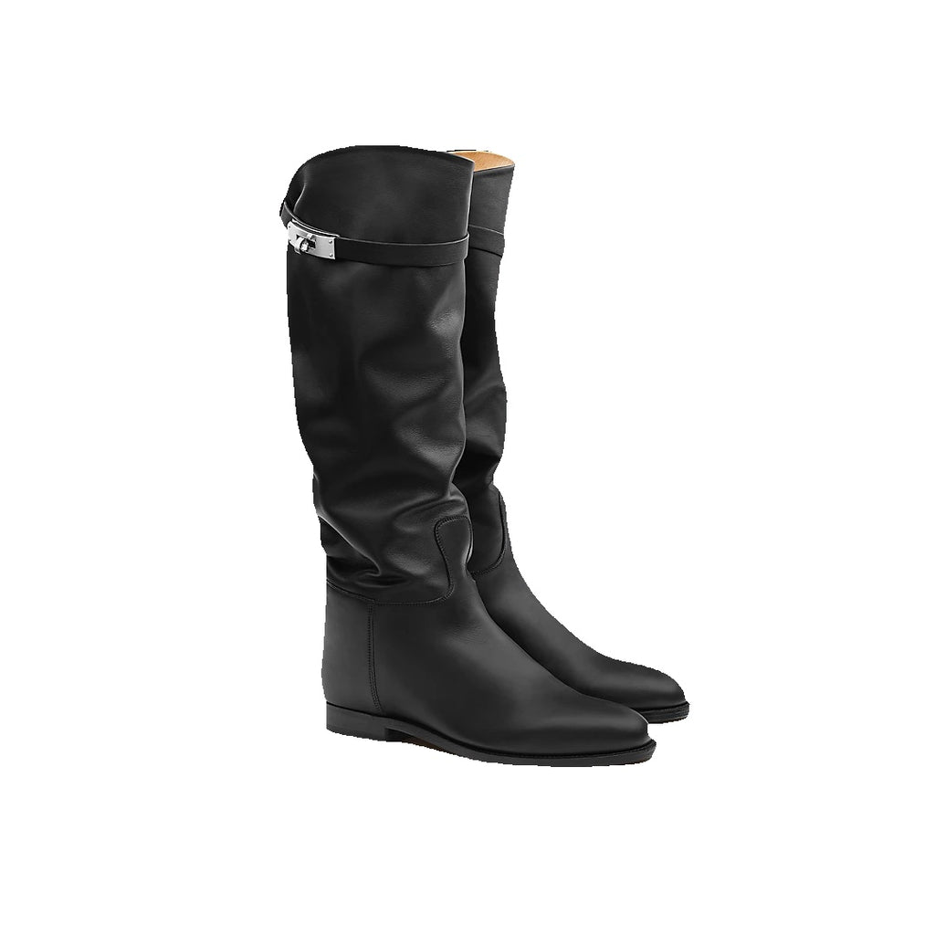 HERMÈS JUMPING SUPPLE BOOT BLACK