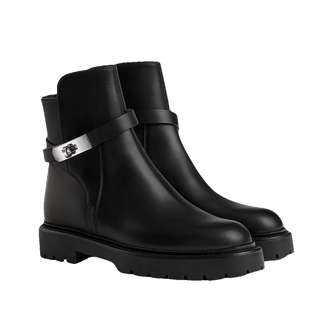 HERMÈS LATITUDE ANKLE BOOT BLACK