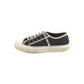 CHRISTIAN DIOR WALK'N'DIOR LOW TOP SNEAKERS BLACK CANVAS BLACK