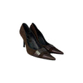 CHRISTIAN DIOR DIOR INITIALS PUMP BROWN