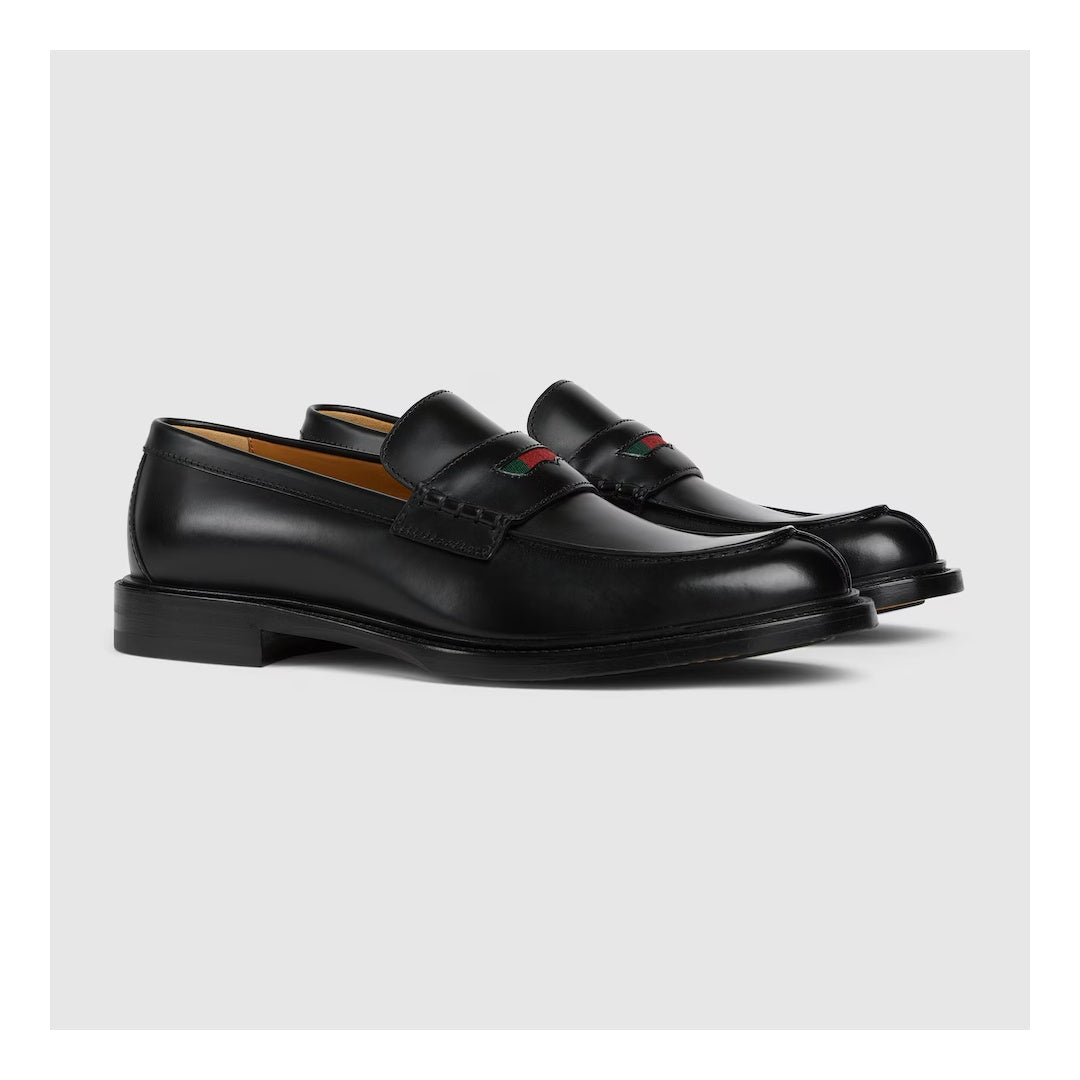 GUCCI LEATHER LOAFER BLACK
