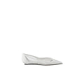 PRADA BRUSHED LEATHER BALLERINAS WHITE