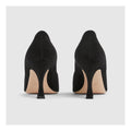 GUCCI G INTERLOCKING SUEDE & CRYSTAL PUMP BLACK