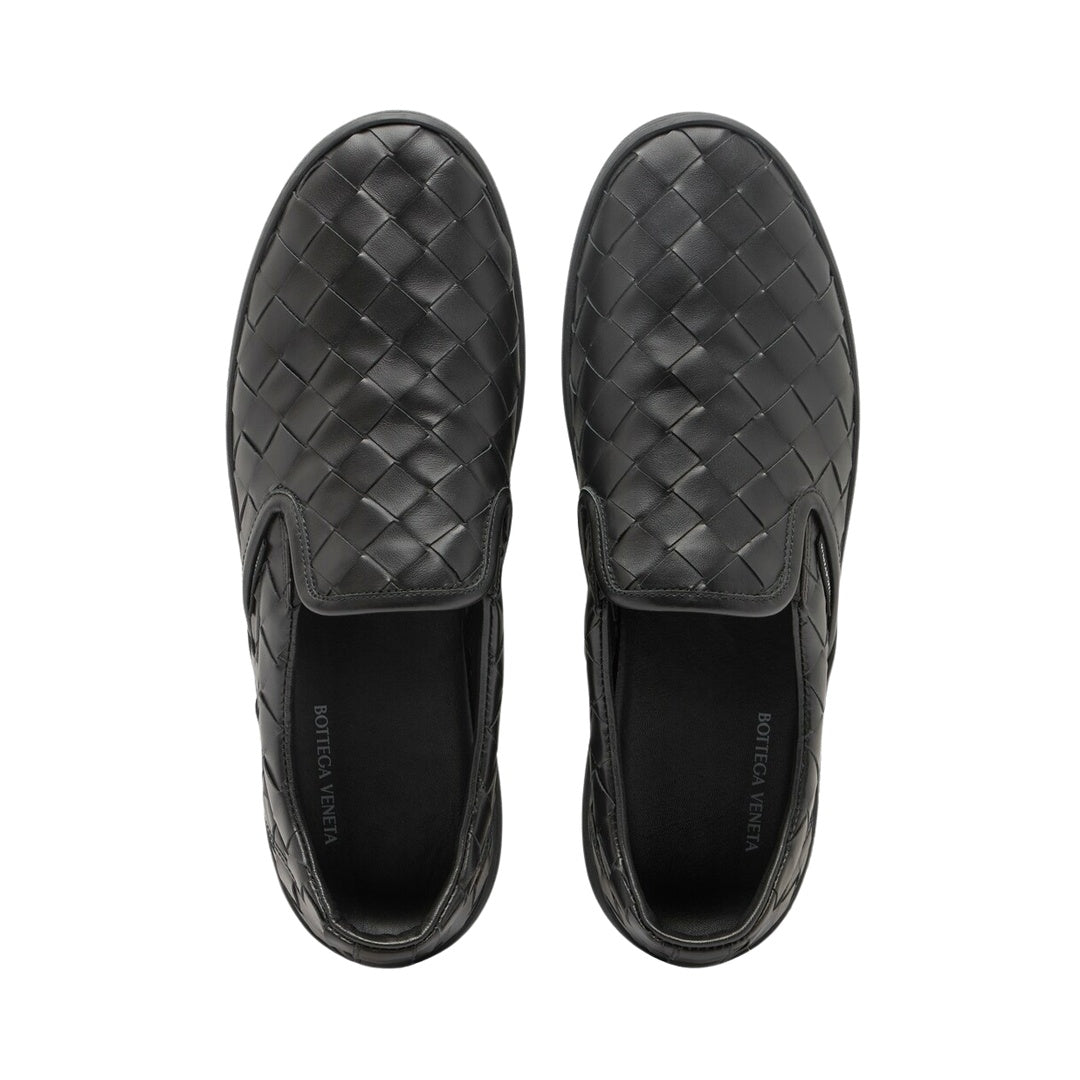 Bottega Veneta Knit Slip-On Sneaker Black