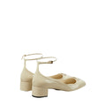 PRADA LEOPARD PRINT PUMPS WHITE