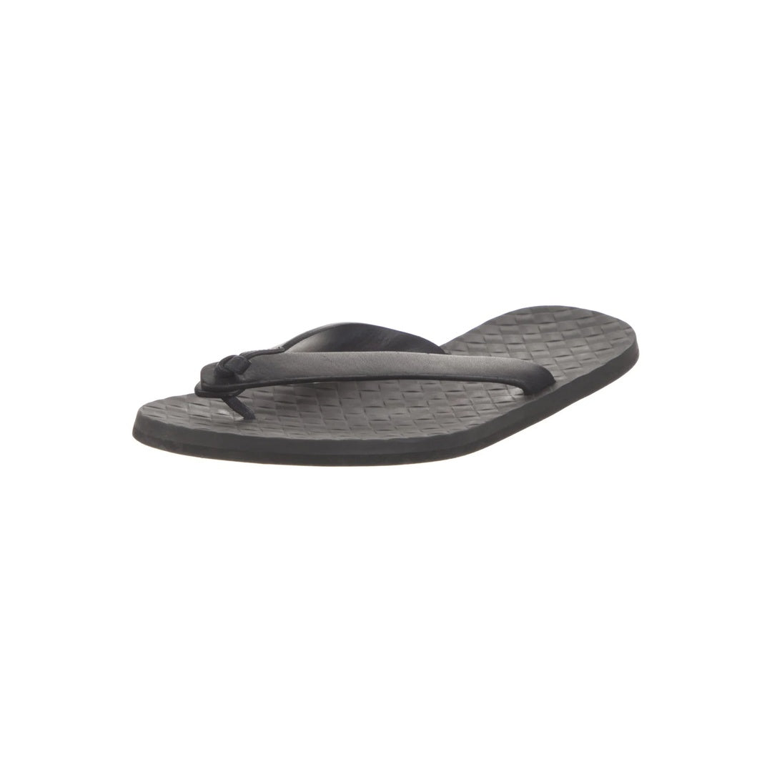 BOTTEGA VENETA SAMPIERI FLAT THONG RUBBER FLIP FLOPS BLACK