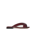 BOTTEGA VENETA FLIP FLOPS AND CLOGS RIVA LEATHER/CHAMOMILE NATURAL