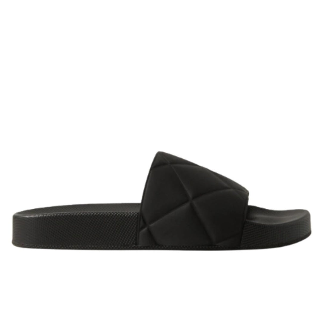 BOTTEGA VENETA RUBBER SLIDES BLACK