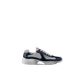 PRADA PATENT-LEATHER AND TECHNICAL-FABRIC AMERICA'S CUP SNEAKERS BLUE