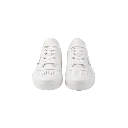 PRADA DOWNTOWN LEATHER SNEAKERS WHITE