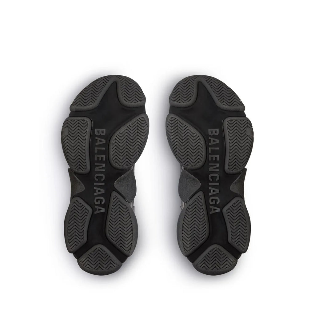 BALENCIAGA TRIPLE S. LACE-UP SNEAKERS BLACK