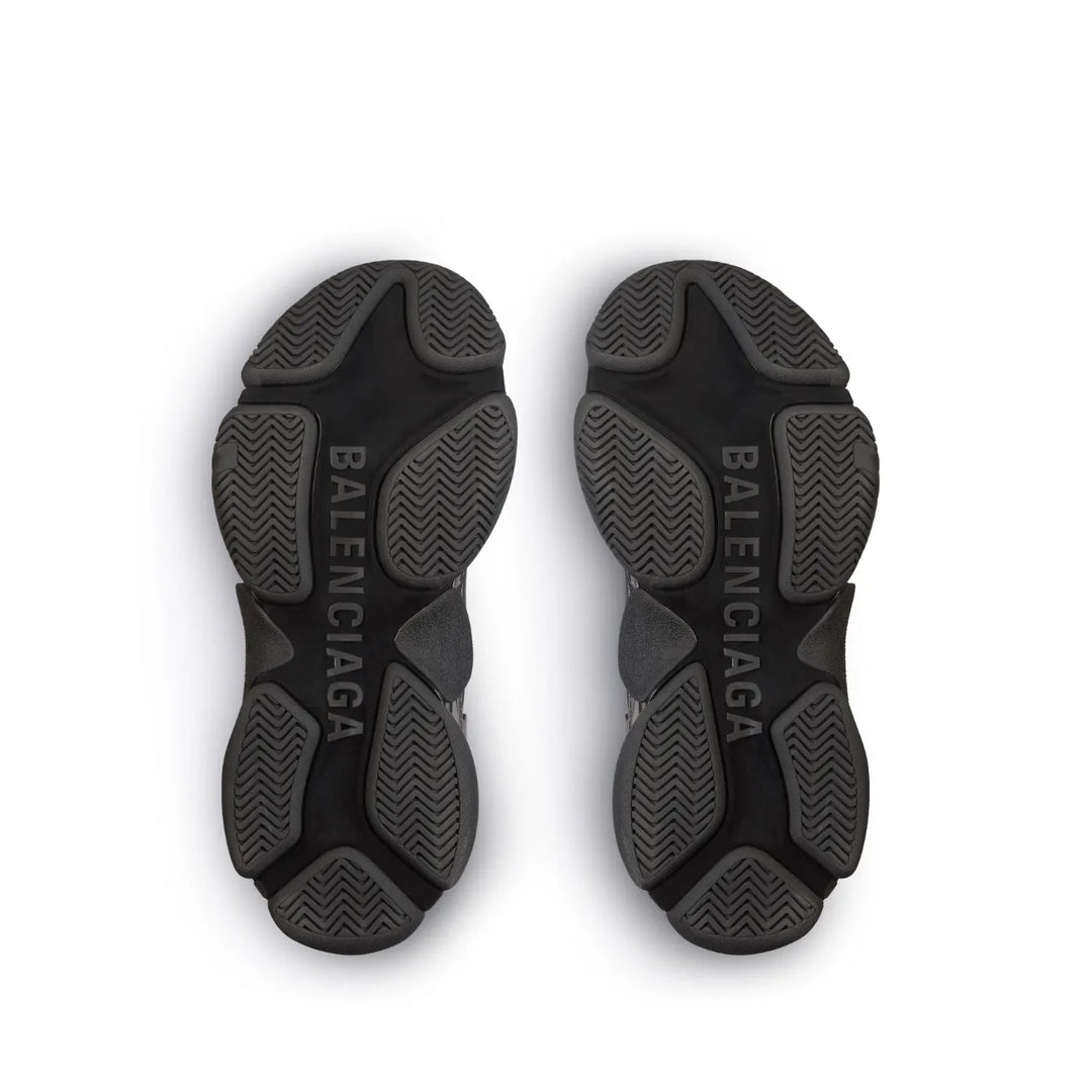 BALENCIAGA TRIPLE S. LACE-UP SNEAKERS BLACK