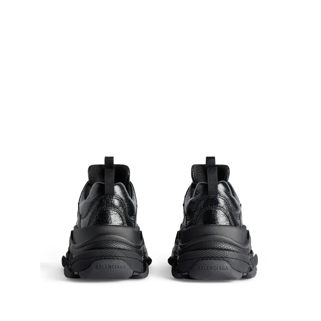 BALENCIAGA TRIPLE S. LACE-UP SNEAKERS BLACK