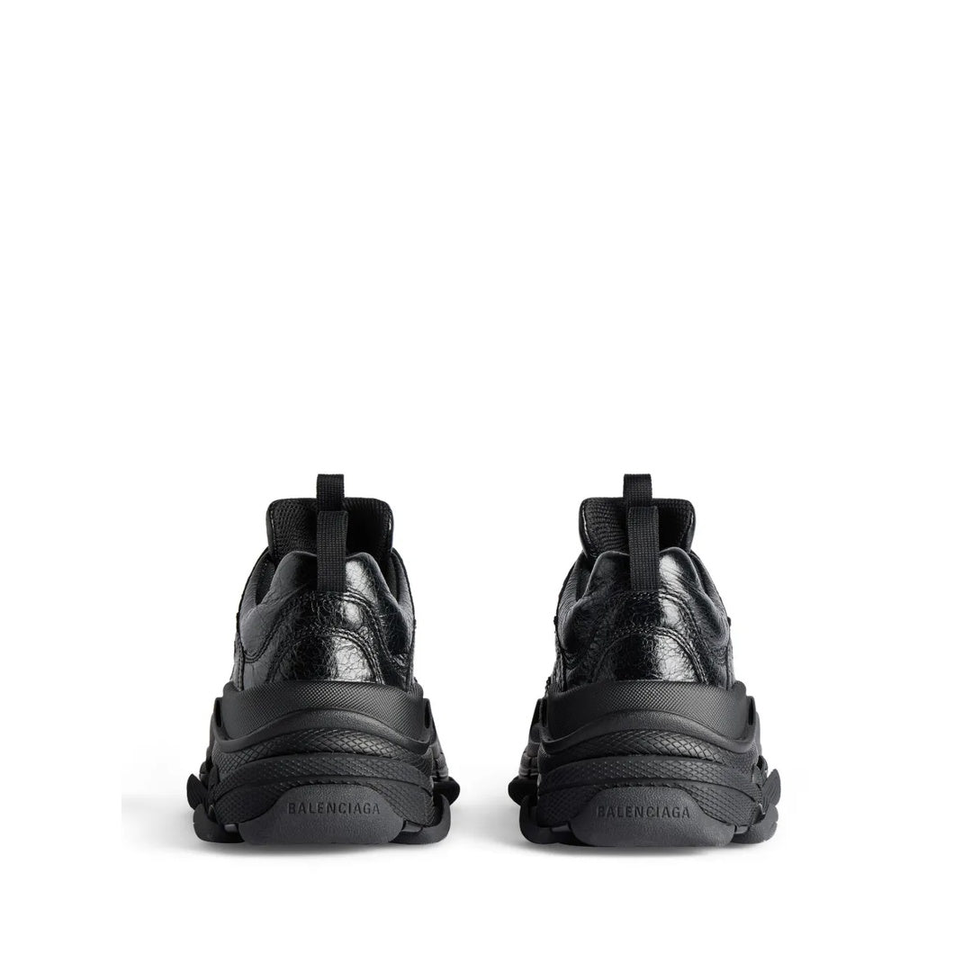 BALENCIAGA TRIPLE S. LACE-UP SNEAKERS BLACK
